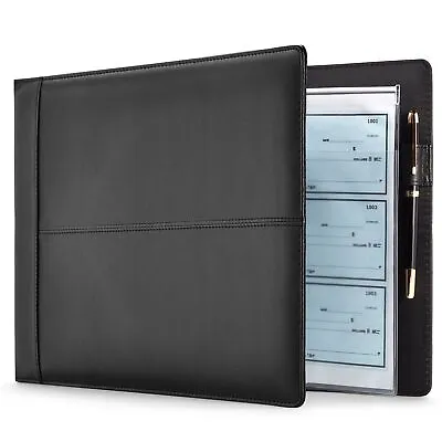7-Ring Business Check Binder Portfolio With 600 Checks Capacity 14 X 10 In • $19.99