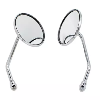 10mm Chrome Motorcycle Scooter Mirrors For Honda Piaggio Aprilia Benelli Bianchi • $19.95