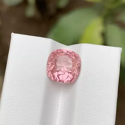 Rare Baby Pink Natural Tourmaline Gemstone 4.05 Ct Cushion For Ring/Pendant Afg • £90.23