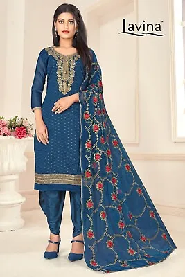£11.99 • Buy Dress Salwar Kameez Pakistani Indian Wedding Party Wear Embroidered Dress New