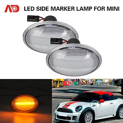 For MINI Cooper R55 R56 R57 R58 R59 Amber LED Side Marker Light Fender Lamp 2PCS • $19.79