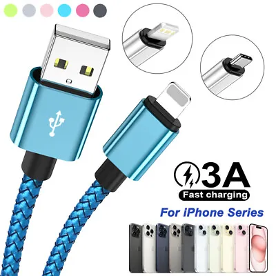 High-Speed Charger Durable Braided Fast Charging Cable For IPhone 14 12 11 IPad • $7.75