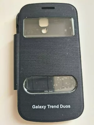 SAMSUNG S DUOS: (S 7562) Mobile Phone Black Leather Hard Case • $22