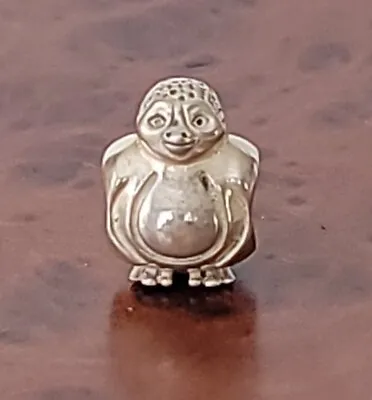 Vintage Pandora Sterling Silver Chubby Penguin Bead Charm  • £26.54