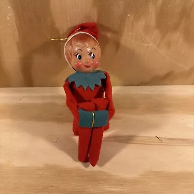 Vintage Christmas Knee Hugger Pixie Elf Japan • $22.50