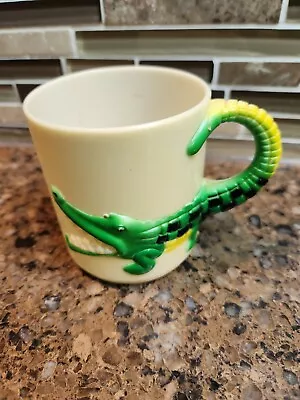Vintage Childrens Animal Plastic Mug Cup Hong Kong Alligator • $12.99