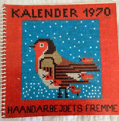 Danish Haandarbejdets Fremme Patterns Calendar 1970. Danish Handcraft Guild • $30