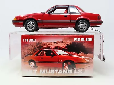 1:18 Scale GMP #8063 Diecast Model Car 1987 Mustang LX 5.0 - Red  • $249.95