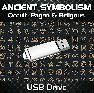 £11.99 • Buy Rare Old Symbolism Books On USB Ancient Occult Symbol Sacred Christian Pagan