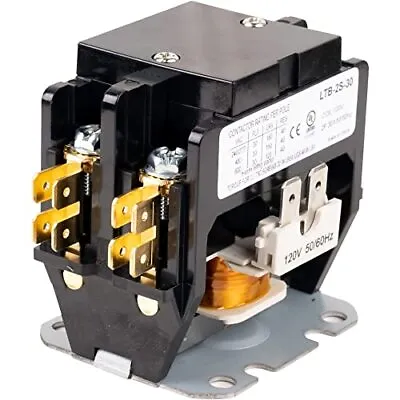 Ultra Durable 2 Pole Contactor 30 Amp 120VAC Coil By - Compatible With Relays... • $22.11