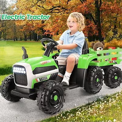 12V Electric Kids Ride On Tractor Battery Powered Toy W/Remote Control+LED+MP3*& • $139.99