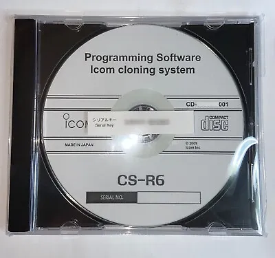 Icom Cs-r6 Cloning Software For Icom Ic-r6 Receiver • £21.50