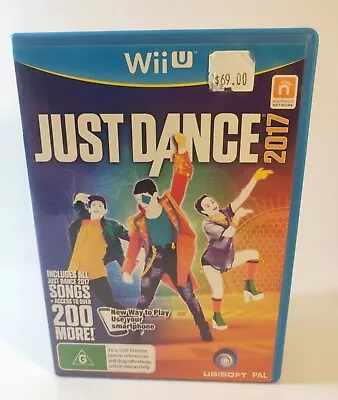 JUST DANCE 2017 Nintendo Wii U Game [PAL] Disk A+ Professionally Cleaned • $14.99