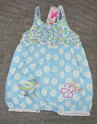 Mimi & Maggie Song Bird Bubble Romper - Size 24 Months - NWT • $15.99