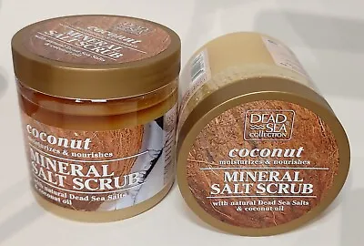 £7.89 • Buy 2 X 660g Dead Sea Collection Coconut Oil Mineral Salt Natural Bath Body Scrub