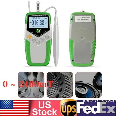 Handheld Tesla Gauss Meter Magnetometer Digital Magnetic Field Tester Flux Meter • $64.60