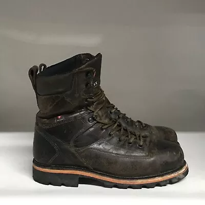 Hawx Lineman Comp Toe Work Boot Brown Men's Size 11 M (FITS LIKE A 10.5) • $49.99