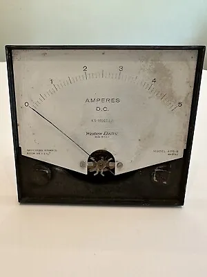 Vintage Western Electric KS-19564L2 DC Amperes Meter Gauge 420-6 • $9.99