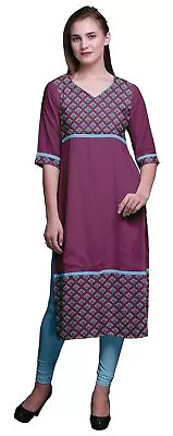 Bimba  Printed Straight Tunic Dresses For Women Printed Indian Clothing-DK-660D • $40.69