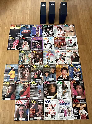 MS. MAGAZINE 1980’s 67 Issue Lot 1980-86 Gloria Steinem 9 To 5 Dolly Jane Fonda • $99.99