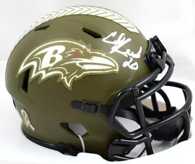 Ed Reed Signed Ravens Salute To Service Speed Mini Helmet - Beckett W Hologram • $199