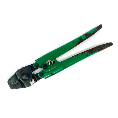 Professional CN-10 Hand Wire Crimper 10 In Hand Tool & Equipment Green Handle • $13.98