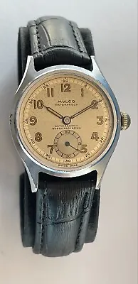 Vintage Military MULCO Watch Waterproof Antimagnetic Swiss Incabloc SERVICED • $162.57