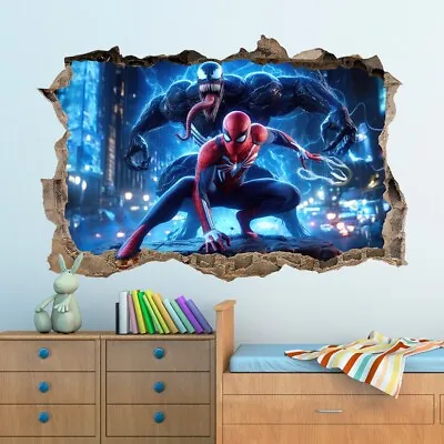 SPIDERMAN VENOM Wall Sticker Art Game High Quality Bedroom Decal Boys Girls SXXL • £18.99