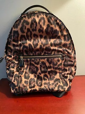 Michael Kors KELSEY Leopard Cheetah Animal Print Large Nylon Bag Backpack • $29.99
