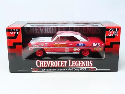 1:18 Scale Ertl #29264P Chevrolet Legends Bill  Grumpy  Jenkins 1966 Chevy Nova  • $149.95