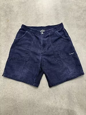 OP Ocean Pacific Corduroy Shorts Men 34 Vintage Navy Blue 8” Inseam Surf  • $63.96