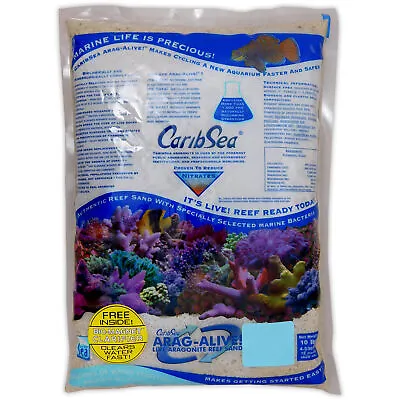 CARIBSEA ARAGALIVE FIJI PINK LIVE SAND 10lb 20lb FISH TANK MARINE AQUARIUM • £22.95