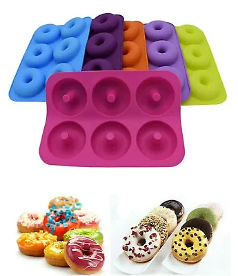 Silicone Donut Mold Cupcake Muffin Baking Mold Tray • $9.90