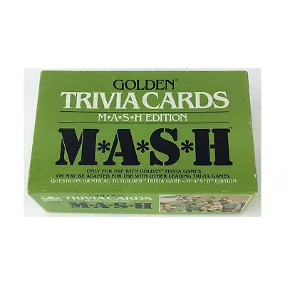 Golden Boardgame Trivia Game - MASH Ed Cards Box VG • $28