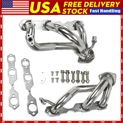 Exhaust Headers Manifold For Chevy S10 Blazer Sonoma 1996-2001 4.3L V6 4WD • $129.99