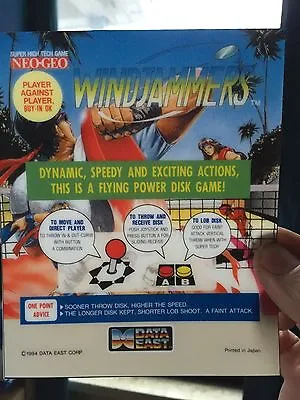 Windjammers Neo Geo Mini Arcade Marquee • $9.95