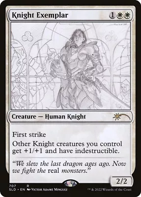 Magic The Gathering MTG KNIGHT EXEMPLAR FOIL Secret Lair NM Near Mint • $3.45