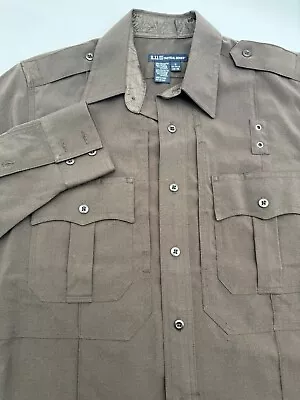 5.11 Tactical Series Uniform Shirt Long Sleeve Class B 42147 Brown • $20