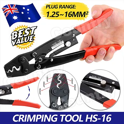 $17.35 • Buy 1.25-16mm² Cable Battery Lug Anderson Plug Crimper Crimping Tool Bare Terminal