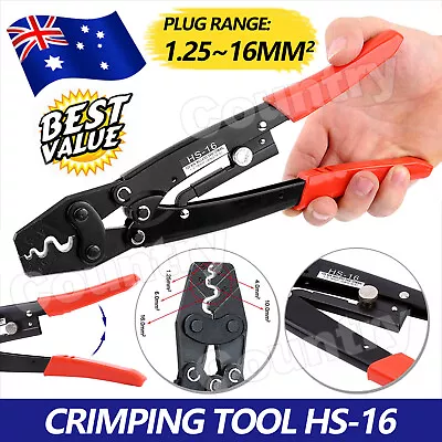 1.25-16mm² Cable Battery Lug Anderson Plug Crimper Crimping Tool Bare Terminal • $15.95