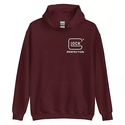 Glock Perfection Handgun USA Unisex Hoodie 2 Sides • $39.99