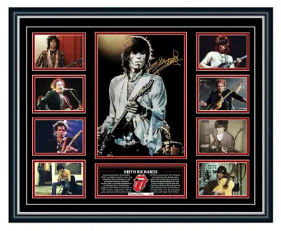 Keith Richards The Rolling Stones Signed Photo Limited Edition Frame • $129.99