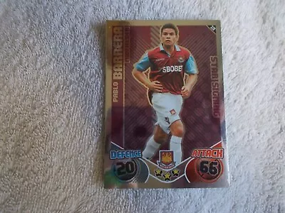 Match Attax 2010/11 Football  PABLO BARRERA  #320 West Ham Trading Card STAR • £0.99