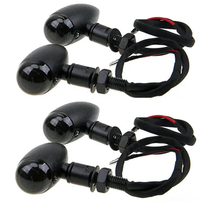 4x Motorcycle Turn Signals Light Blinkers For Harley Street / Road Glide Softail • $29.61
