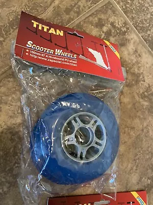 Titan Scooter Wheels Vintage 100mm 87 Blue • $30