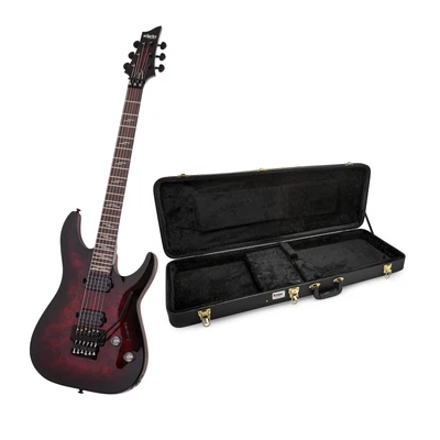 $609.99 • Buy Schecter Omen Elite 6 FR Electric Guitar In See Thru Black Bundle With Case