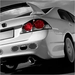 VMS Racing 2-Piece Rear Bumper Diffuser Honda Acura Civic Integra CRX Gunmetal • $59.88