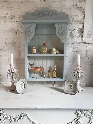 Painted Cottage Shabby Chic Hand Made Solid Wood Shelf • $120