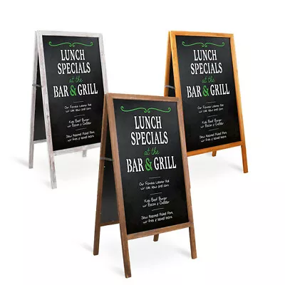 40  X22  Double Sided Wood A-Frame Sidewalk Chalkboard Easel Signs Menu Display • $37.19