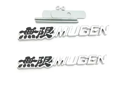 Black Front Grill Grilles PLUS Rear Emblem Badge Mugen Power Emblem For AC HO • $13.29